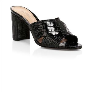 Schutz Renna Crisscross Leather Mule